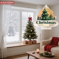 thumbnail image 2 of Metal Hanging Christmas Tree Wind Decorations - Stylish Geometric Design for Yard & Garden - Festive Spinners with Golden Ornaments, 2 of 7