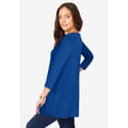 thumbnail image 2 of Jessica London Women's Plus Size Swing Tunic Oversized Long Blouse, 2 of 6