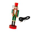 thumbnail image 5 of FVDPWYE Christmas Nutcracker Figurine 11.22'' Tall with Lights Standing Decorative Nutcracker Ornament for Desktop Centerpiece Family Green, 5 of 9