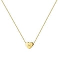 thumbnail image 4 of Collar con colgante de corazón y alfabeto, joyería con collar de corazón y letra, collares de corazón H, 4 of 9