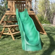 Backyard Discovery Endeavor II Cedar Wood Swing Set, Slide, Play Deck, Double Rock Wall