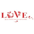 thumbnail image 2 of Agiferg Removable 3D Leaf LOVE Wall Sticker Art Vinyl Decals Sofa BedRoom Mural Decor, 2 of 2
