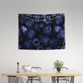 thumbnail image 2 of Hirioo Blue-Purple Raspberries Print Tapestry Lightweight Fabric for Bedroom Aesthetic Home Wall Dorm Décor Living Room Decor 29x37 Inch, 2 of 8