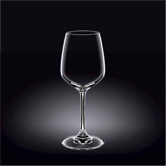 WILMAX CRYSTALLINE SET OF 6 WINE GLASSES 13 OZ | 380 ML IN PLAIN BOX WL-888018/6A
