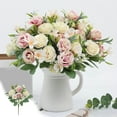 thumbnail image 4 of Inerposs Artificial Flower Arrangements, Simulation Rose Bouquet, Wedding Decoration, Home Furnishings, Fresh Look, Elegant Aesthetic Enhancements, 4 of 6
