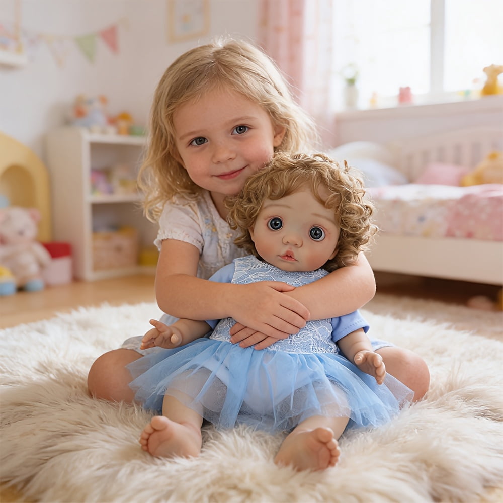 16 Inch Reborn Baby Doll, Avatar Style Baby Doll, Awake Newborn Look Toddler Doll, Soft Cloth Body Realistic Baby Doll Toy For Kids Age 3+