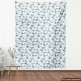 thumbnail image 3 of Ambesonne Plane Fabric by the Yard Upholstery, Airplanes and Clouds, 2 Yards, Dark Blue Grey Eggshell, 3 of 4