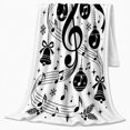 thumbnail image 2 of Musical Tree Ornaments Festive, Festive Holiday Scene, Warm Flannel Blanket for Living Room and Family Room with Detailed Artwork, Art Lovers Christmas Gift, Festive Home Decor, 2 of 9