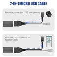 thumbnail image 4 of OTG Cable for fire Stick, Micro OTG Cable for Samsung Galaxy, Amazon Fire TV, Compatible with LG HTC Android Phone Tablet Micro USB Host with Micro USB Power - 3 Pack, 4 of 5