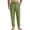 Z1-Green-womens pants, variant on Mens Cotton Linen Pants with Pocket Drawstring Elastic Waist Beach Pants Solid Baggy Straight Leg Pants Big and Tall Harem Pants