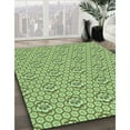 thumbnail image 3 of Ahgly Company Machine Washable Indoor Square Transitional Pastel Green Area Rugs, 3' Square, 3 of 7