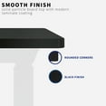 thumbnail image 5 of VIVO Black 60 x 30 inch Universal Table Top for Sit to Stand Desk Frames, 5 of 8
