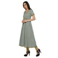 thumbnail image 2 of Moomaya Robe Ethnique Longue en Coton avec Fente avant Imprimée Kurti pour Femmes Indiennes, 2 of 6