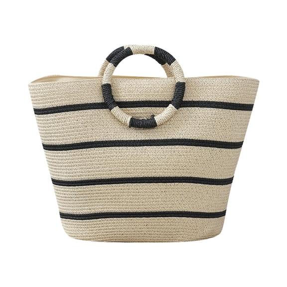 Beach Bags for Women Straw Tote Bag Summer Beach Bag Large Woven Straw Tote for Vacation Holiday