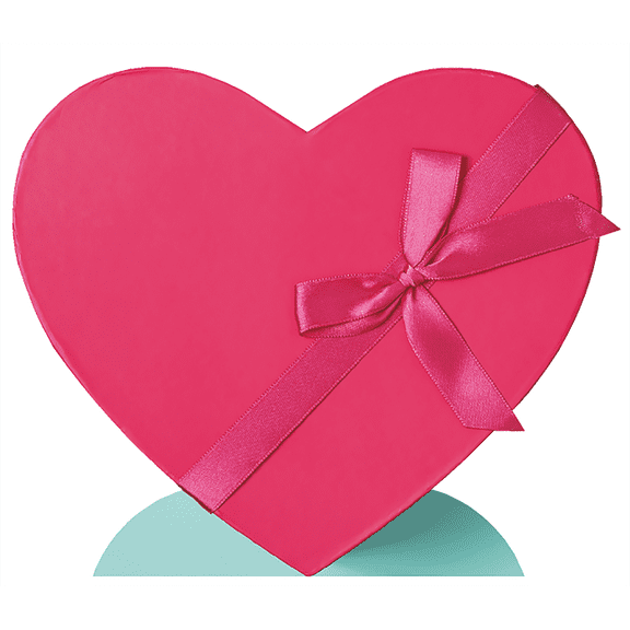 SP12148 Valentines Day Heart Shaped Box of Chocolate Cardboard Cutout