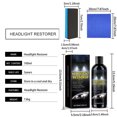 thumbnail image 4 of Clearance Under $5! Headlight Restoration Kit, Automotive Headlight Refurbishment Restoration Fluid Perfect for Old or New Vehicles 3.4oz, 4 of 9