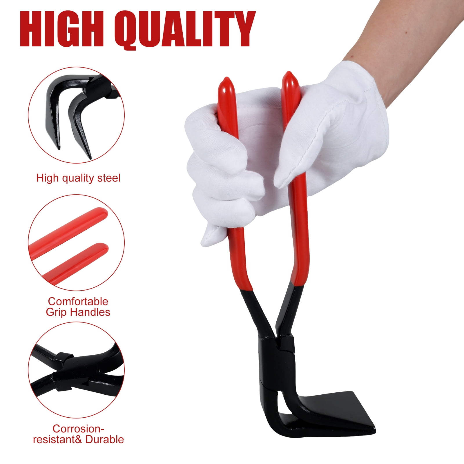 Hand Seamers Metal Steel Sheet Metal Bender Durable Metal Bending and Flattering Pliers Straight/45°/90° Sheet Metal Tools Set for Bending and Flattening Sheet Metal