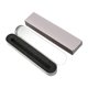 thumbnail image 1 of Estuche de lápices de metal, estuche vacío, portalápices con bisagras, organizador de útiles escolares hermético. Forro de EVA plateado, 1 of 9