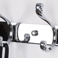 thumbnail image 3 of REGALWOVEN 10" Dual 3 Hooks Coat Rack Wall Hooks Coat Hooks Silver Tone,Plating, 3 of 6