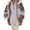 Khaki, variant on Winter clothing for women Cozy Patchwork Zip Pocket Hooded Coat For For Fall And Winter Relaxed Fit Plus Size Jacket To Keep You Warm