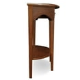 thumbnail image 6 of Leick Home 9036-MED One Drawer Demilune Hall Console with Shelf, Medium Oak, 6 of 15