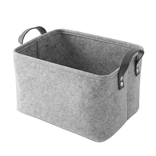 Shiyao Storage Basket Felt Storage Bin With Handles Collapsible Organizer Box For Bedroom Office Closet Walmart Com Walmart Com
