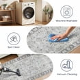 thumbnail image 4 of Washable Kitchen Runner Rug 60" x 22", Non-Slip Soft Low Profile Kitchen Rug, Farmhouse Distressed Floral Oriental Rug for Kitchen, Hallway & Laundry Room, 4 of 6
