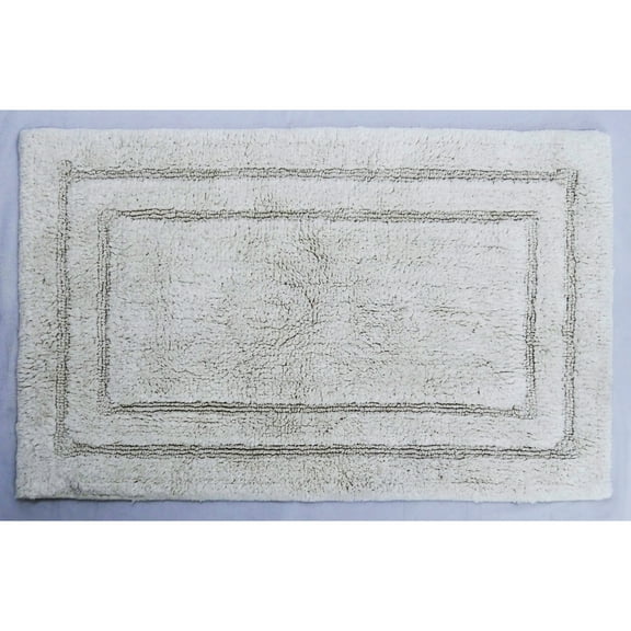 CHICOS HOME Ivory Color Plain Bath Rug 20" x 32"