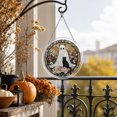 thumbnail image 5 of Halloween Decoration Indoor Outdoor Clearance Under $5.00! Thanksgiving Fall Decorations for Home, Halloween Ghost And Cats Acrylic Puzzle Hanging Ornaments Spooky Festival Decor Pendants, 5 of 6