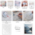 thumbnail image 3 of Paint by Numbers Kit for Adults, Mountain Lake Serenity Landscape Paint by Numbers, Easy Paint by Numbers Kit for Adults Beginner, DIY Adult Paint by Number Kits on Canvas, Home Decor, 3 of 7