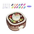 thumbnail image 3 of Juego de juguetes de arcilla para pastel de cumpleaños, juguete educativo temprano con velas, juguetes de fiesta con música y luces para bebés Marrón, 3 of 8