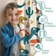 thumbnail image 3 of Blackout Kids Curtains,Cute Dinosaur Pattern Childrens Insulated Curtains Set Of 2,Bedroom Essentials,Toddler Room Decor 52x84in(132x213cm), 3 of 4