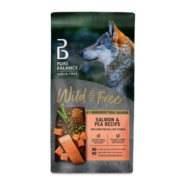 Pure Balance Wild & Free, Grain Free Salmon & Pea Recipe Dry Dog Food, 30 lbs