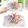 thumbnail image 2 of Mother's Day 3D Butterfly Pop-Up Greeting Card with Paper Carved Flowers, Festive Blessing Bouquet Folding Card, 2 of 9