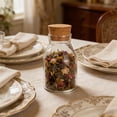 thumbnail image 4 of Lunxisen 2 Pcs Glass Tea Jar with Cork Lid Airtight Storage Container for Kitchen Pantry Organization, 4 of 8