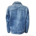 thumbnail image 2 of HoodLamb Women's Oversized Hemp Lightweight Jacket, Light Denim, Large, 2 of 2