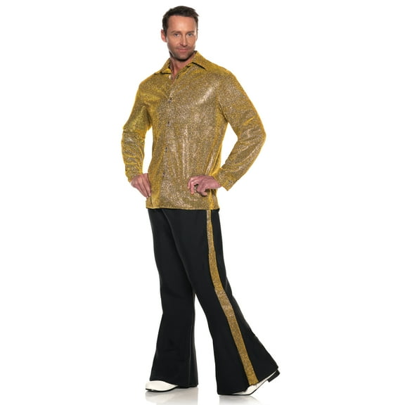 UNDERWRAPS Men's Disco King Costume - 70s 80s 90s Outfits for Men, Halloween Costume, Rave Outfit, Disco Party Decorations, Hippie Costume