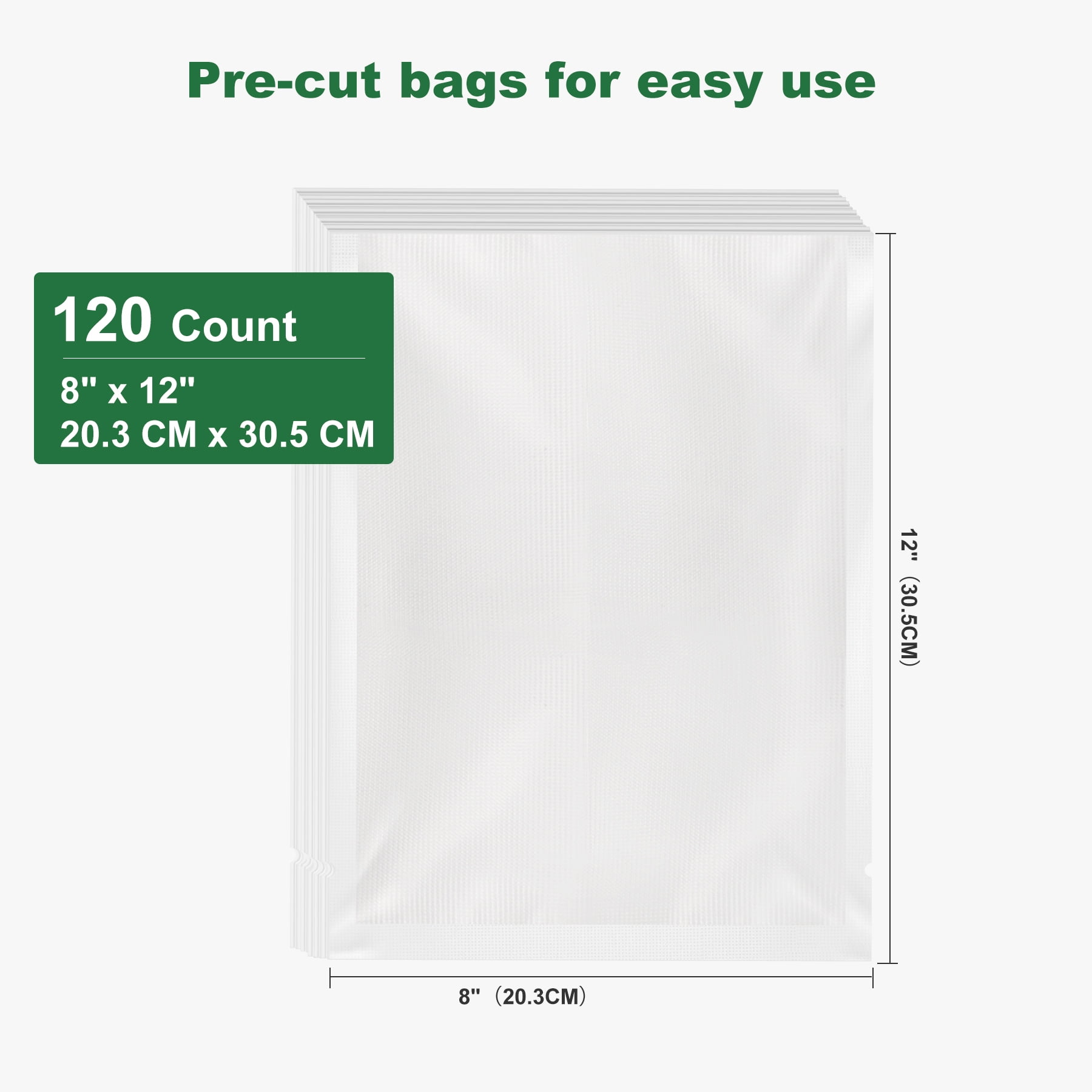 Nesco Pre Cut Quart Sized Vacuum Sealer Bags 8 x 12 Clear Pack Of 50 Bags -  Office Depot