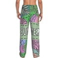 thumbnail image 3 of Picia Summer Mens Soft Woven Cotton Elastic Waistband Sleep Pajama Pant Lounge Sleep Pant With Pockets And Drawstring-Small, 3 of 9