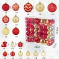 thumbnail image 6 of Dmlowu Christmas Balls Ornaments - 1Pack/116pcs Shatterproof Christmas Ornaments for Xmas Tree, Exquisite Christmas Ornaments Set for Holiday Party Christmas Tree Decorations, 6 of 6