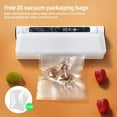 thumbnail image 7 of Food Vacuum Sealer Machine with 20 Bags, 75KPA Strong Suction, Dry/Wet Modes, Digital Timer, Compact & Easy to Use, Extends Freshness for Meat, Vegetables, Snacks, Home Kitchen Use, 7 of 7
