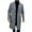 Gray, variant on Men's Trench Coat Buttoned Woolen Coat Woolen Coat Solid Color Men's Casual Trench Coat