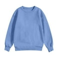 thumbnail image 6 of Garbnen Long Sleeve Shirt Girls Crewneck Sky Blue Teen Girl Shirt Basic Fall Preppy Trending Clothes for Teen Girls 13-14 Years, 6 of 6