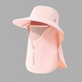 thumbnail image 3 of Summer Sun Wide Brim Hat With Cape For Women Large Visors for Women Convertible Hats for Women Womens Outdoor Hats Camping Hats for Women Visor for Women Hair Visor for Women Pool Hat Men Camping Hat, 3 of 3