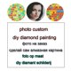 thumbnail image 2 of Mosaico de diamantes cuadrado personalizado para decoración del hogar, foto personalizada, bricolaje privado, pintura de diamantes, punto de cruz, bordado de diamantes, regalo de boda, 2 of 4
