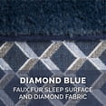 thumbnail image 4 of Furhaven Funda de repuesto para cama para perro, cómoda funda de felpa y decoración estilo sofá, lavable a máquina, azul diamante, mediano, 4 of 5