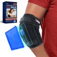 thumbnail image 1 of FEATOL Elbow Brace with Ice Pack for Tendonitis and Tennis Elbow-Pain Relief for Cubital Tunnel, Ulnar Nerve Entrapment, Bursitis-Reusable Ice Pack B, 1 of 7