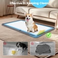 thumbnail image 5 of Kfonla Dog Puppy Pad Tray for 26 x 35 In Training Pads, High Edge Silicon Dog Potty, No Spill Pee Pad Holder for Dogs, Puppy Pee Holder Place on Floor or Wall, 5 of 8