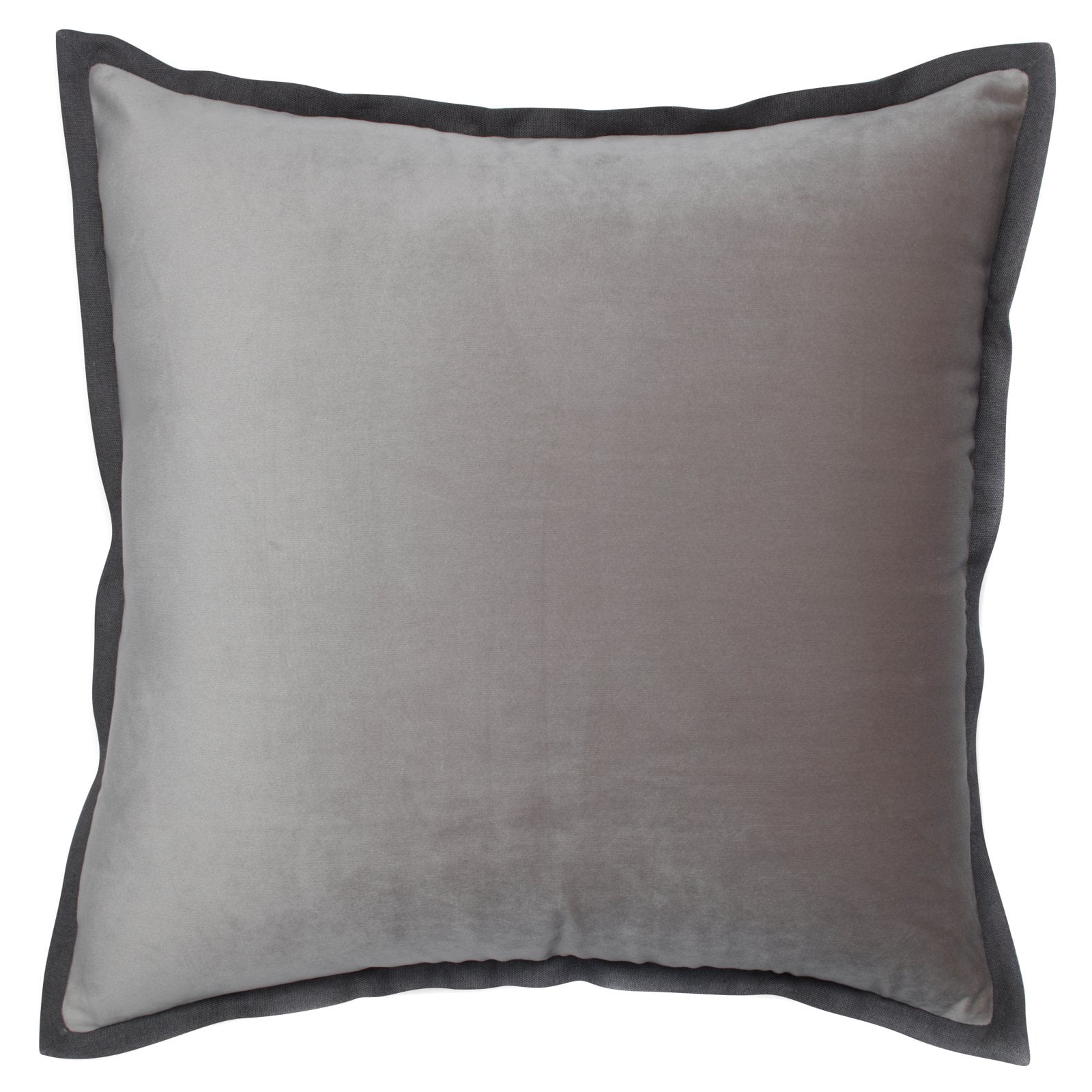 Pillow Perfect Velvet Flange Solid Decorative Throw Pillow