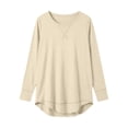 thumbnail image 7 of AloohaidyvioNo Boundaries Womens Long Sleeve Tops Lightweight Basic Tee Fall Soft Crewneck Shirts, 7 of 7